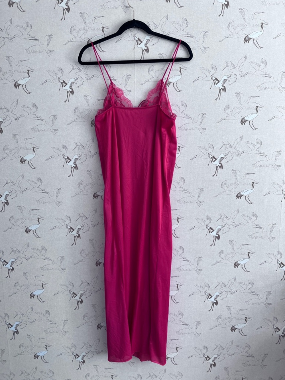 Vintage 1980’s red maxi‎ slip nightie - Picture 4 of 5